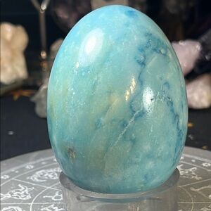 Blue dyed Alabaster egg